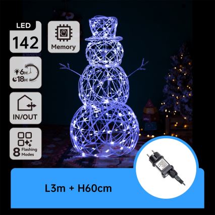 BRILAGI - LED utomhusjuldekoration LED/3,6W/31/230V 6500K 60 cm IP44 snögubbe