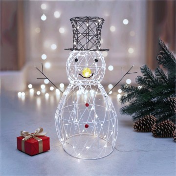 BRILAGI - LED utomhus juldekoration LED/3,6W/8 funktioner 60 cm IP44 snögubbe kallvit