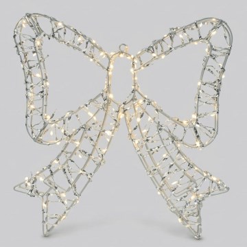 BRILAGI - LED utomhus juldekoration LED/3,6W/8 funktioner IP44 41 cm varmvit rosett/silver