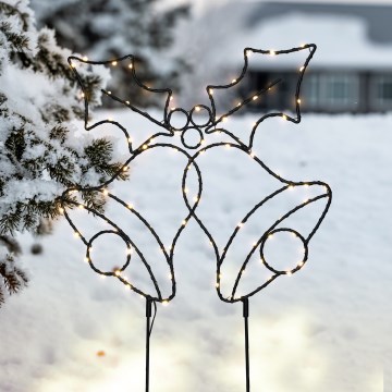 Brilagi - LED utomhus juldekoration LED/3xAA IP44 55x32 cm bjällror