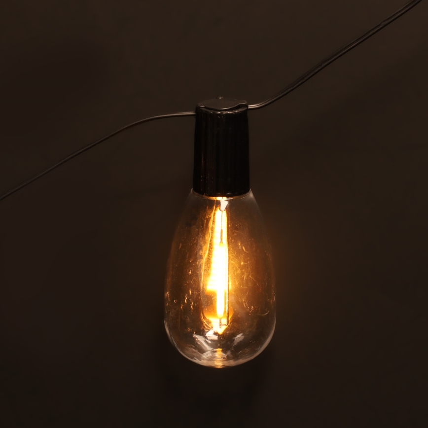 Brilagi - LED utomhus julgirlang 10xLED/3xAA 3,2m IP44 varmvit