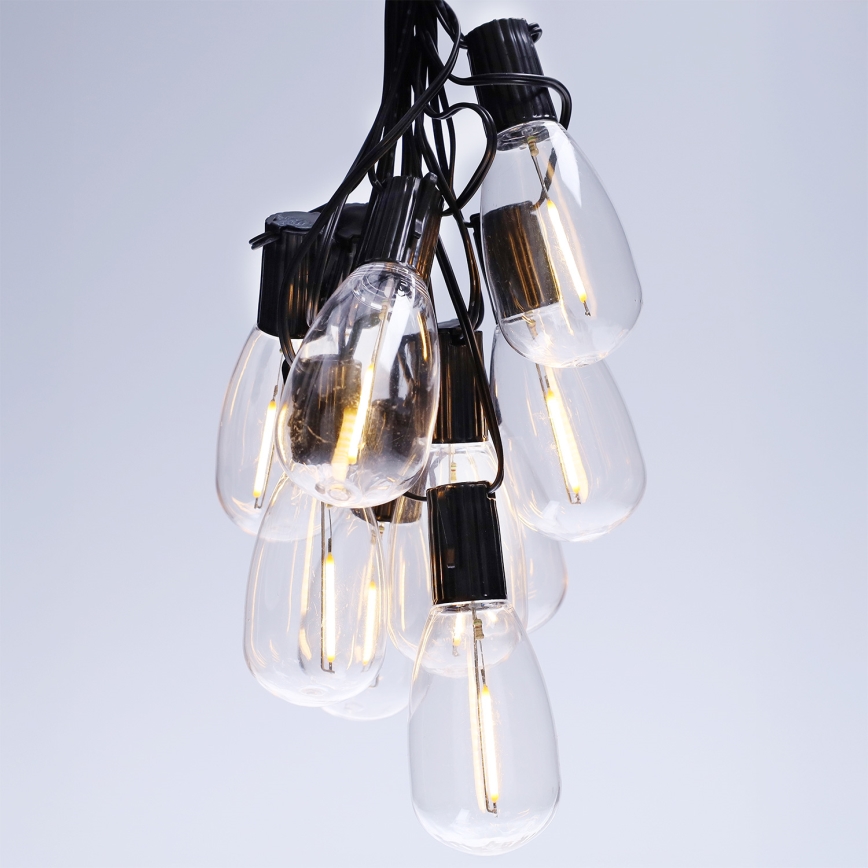 Brilagi - LED utomhus julgirlang 10xLED/3xAA 3,2m IP44 varmvit