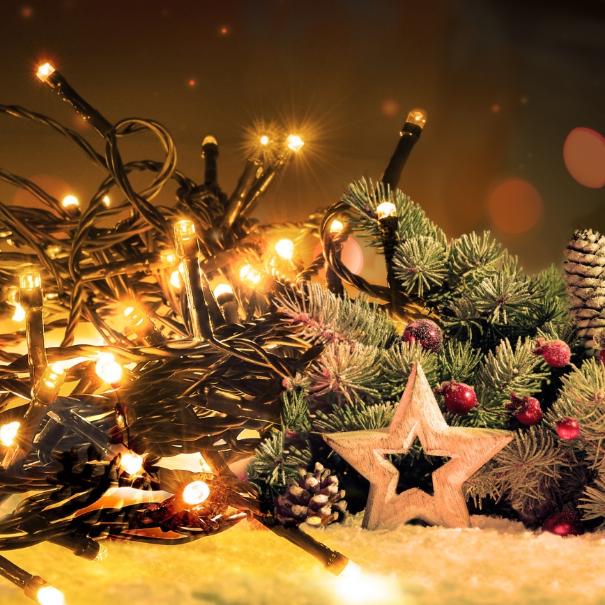 Brilagi - LED utomhus julljusslinga   200xLED/8 funktioner 23 m IP44 varm vit