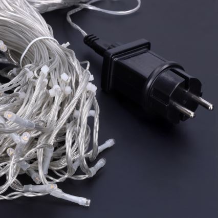 Brilagi - Utomhus LED-istappsslinga 360 LED / 8 funktioner, 14 m, IP44, varmvit