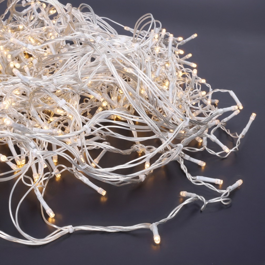 Brilagi - Utomhus LED-istappsslinga 360 LED / 8 funktioner, 14 m, IP44, varmvit