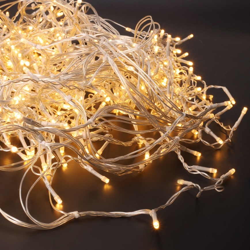 Brilagi - Utomhus LED-istappsslinga 360 LED / 8 funktioner, 14 m, IP44, varmvit