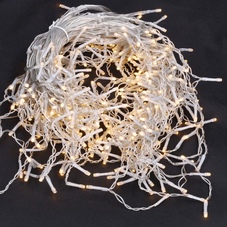 Brilagi - Utomhus LED-istappsslinga 360 LED / 8 funktioner, 14 m, IP44, varmvit