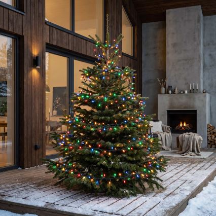 BRILAGI - LED utomhus julslinga 100xLED/8 funktioner 13 m IP44 flerfärgad