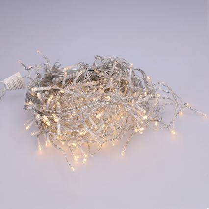 BRILAGI - LED utomhusslinga för jul 200 LED / 8 funktioner, 13 m, IP44, varmvit, istappar