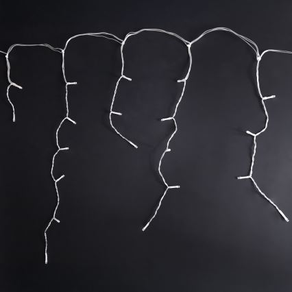 Brilagi - LED utomhus istappsljusslinga 200 LED/8 funktioner 13 m IP44 kallvit