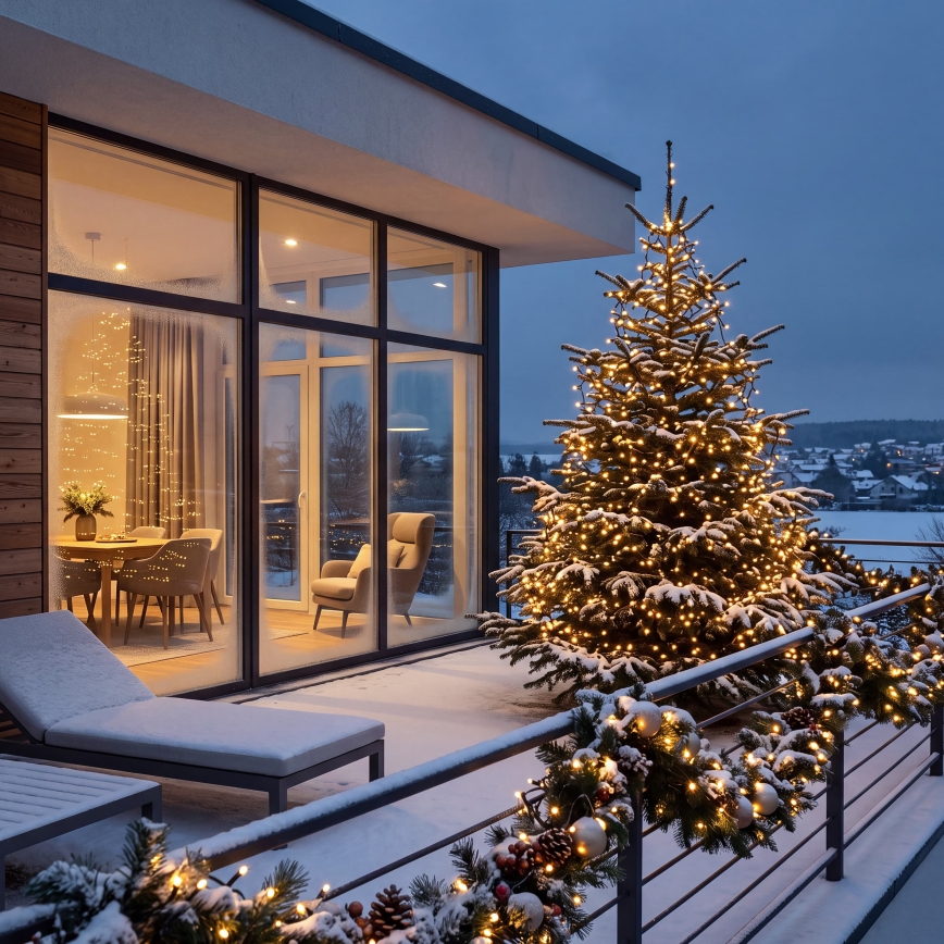 BRILAGI - LED Utomhus julslinga 200xLED 9m IP44 varmvit