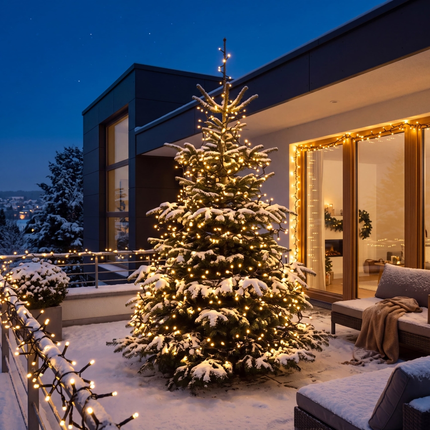 BRILAGI - LED Utomhus julslinga 200xLED 9m IP44 varmvit
