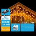 BRILAGI - LED utomhus julslinga 600xLED/6W/8 funktioner 33m IP44 varmvit