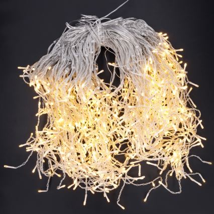 BRILAGI - LED utomhus julslinga 800xLED/8 funktioner 43m IP44 varmvit istappsljusslinga