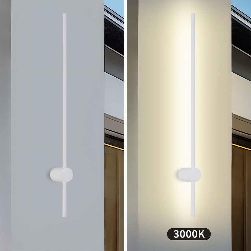 Brilagi - AURA LED utomhusvägglampa 20W/230V 3000K IP54 97 cm vit CRI 90