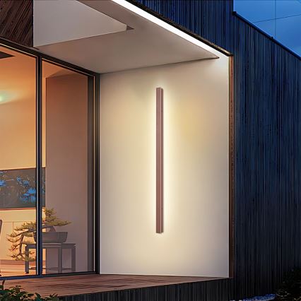 Brilagi - LINEAR LED utomhusväggarmatur 32W 230V 3000K IP65 140 cm brun CRI 90