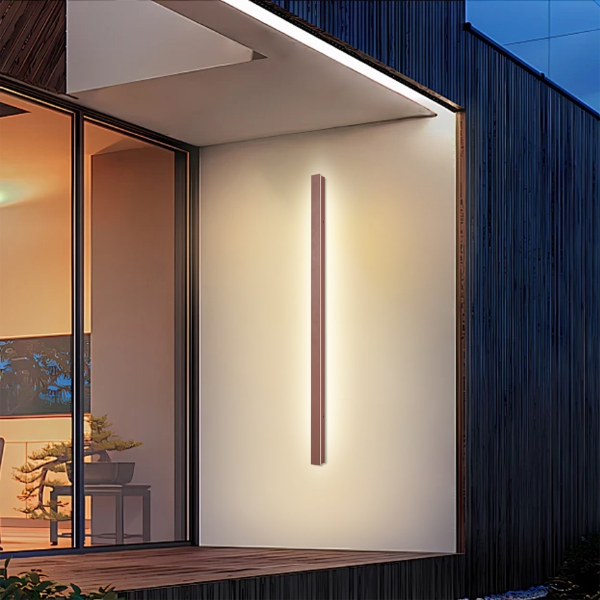 Brilagi - LINEAR LED utomhusväggarmatur 32W 230V 3000K IP65 140 cm brun CRI 90