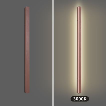 Brilagi - LINEAR LED utomhusväggarmatur 32W 230V 3000K IP65 140 cm brun CRI 90