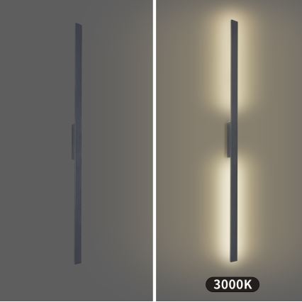Brilagi - LED utomhusväggarmatur LUNA LED/30W/230V 3000K IP65 150 cm antracit CRI 90