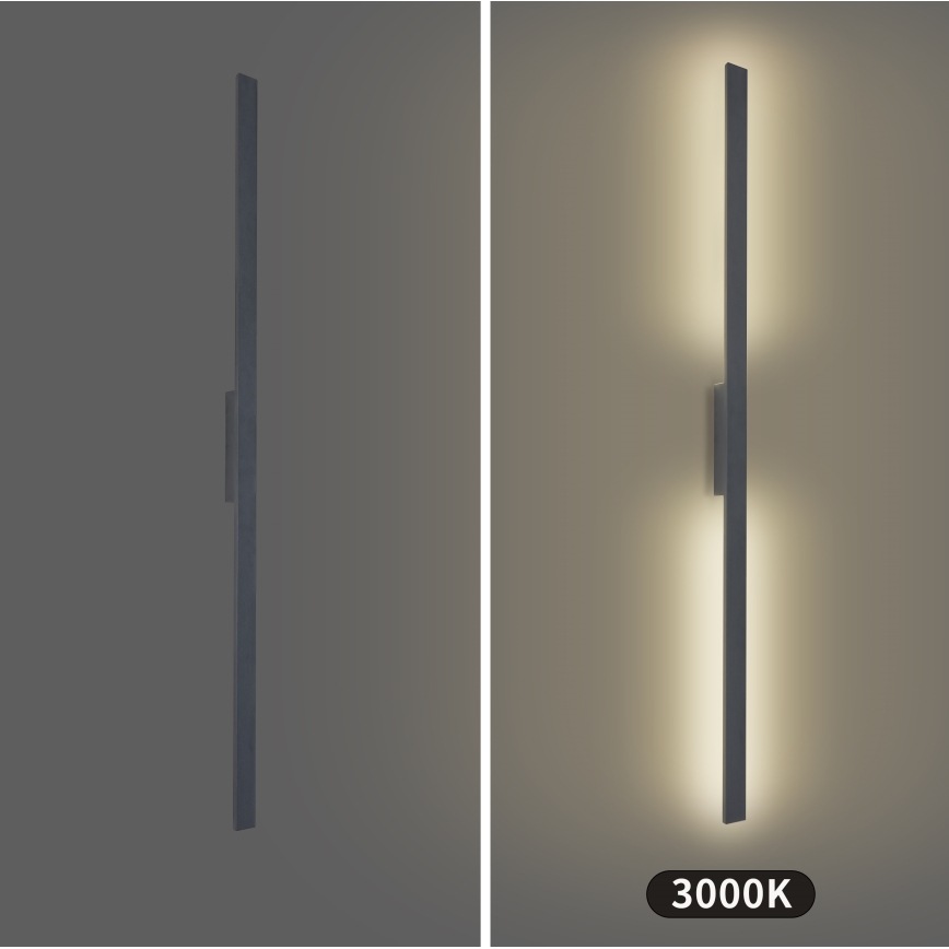 Brilagi - LED utomhusväggarmatur LUNA LED/30W/230V 3000K IP65 150 cm antracit CRI 90