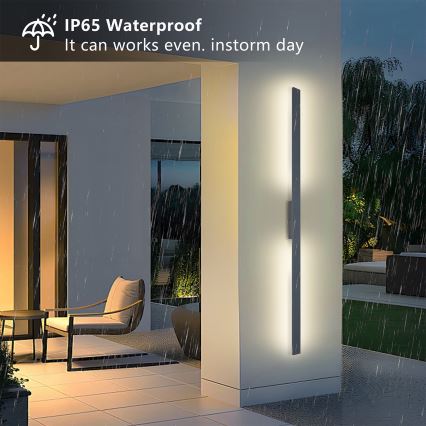 Brilagi - LED utomhusväggarmatur LUNA LED/30W/230V 3000K IP65 150 cm antracit CRI 90