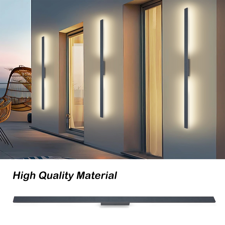 Brilagi - LED utomhusväggarmatur LUNA LED/30W/230V 3000K IP65 150 cm antracit CRI 90
