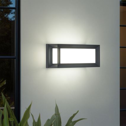 Brilagi - LED utomhusvägglampa med sensor PARKER LED/12W/230V antracit IP44
