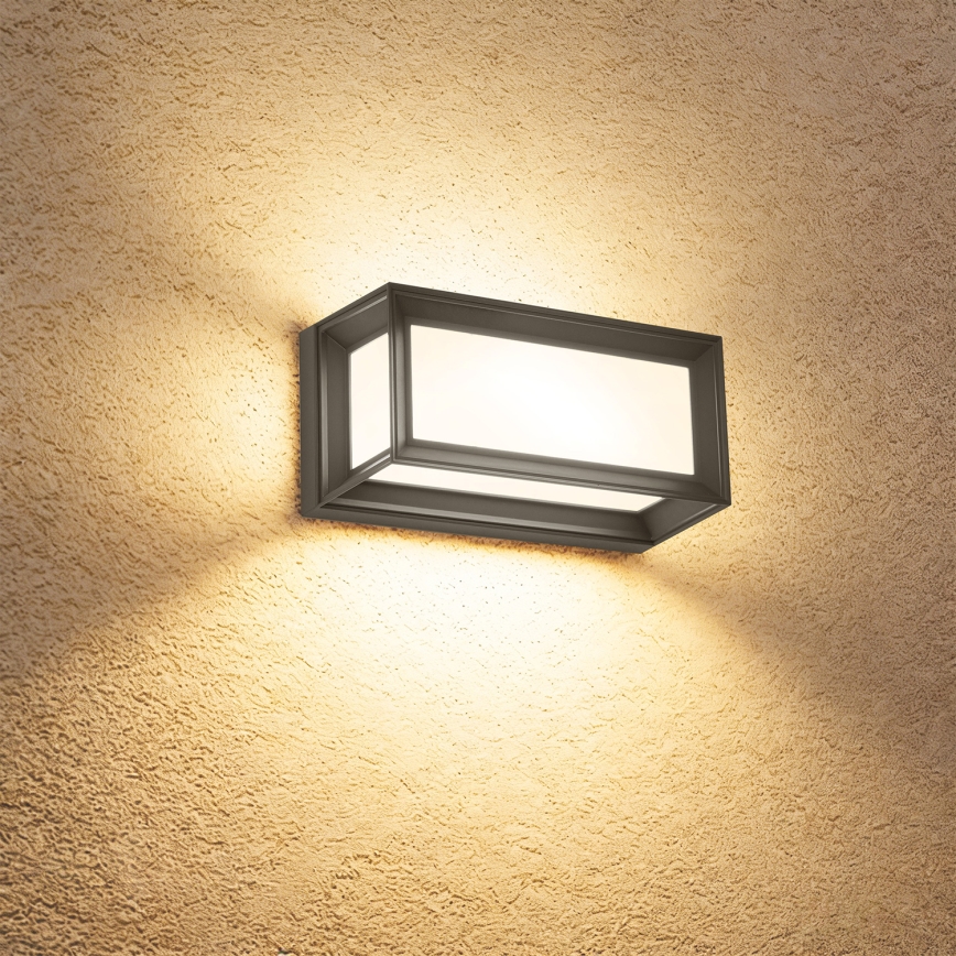 Brilagi - LED utomhusvägglampa med sensor PARKER LED/12W/230V antracit IP44