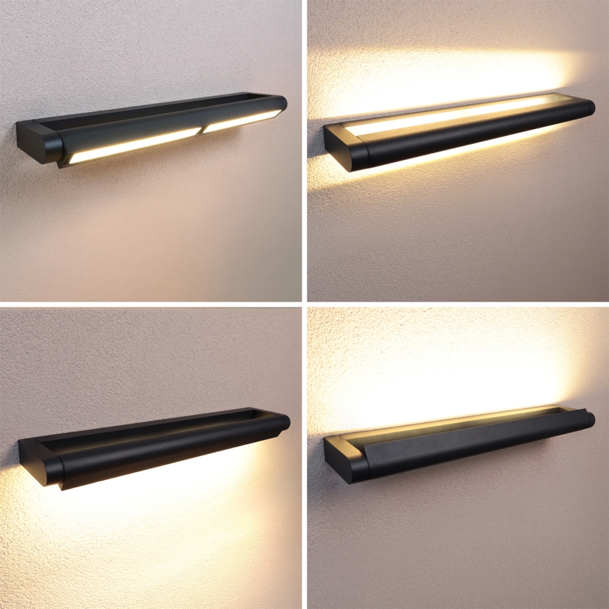 BRILAGI - LED Utomhus vägglampa för fasaden SALERNO LED/24W/230V 66 cm svart IP65
