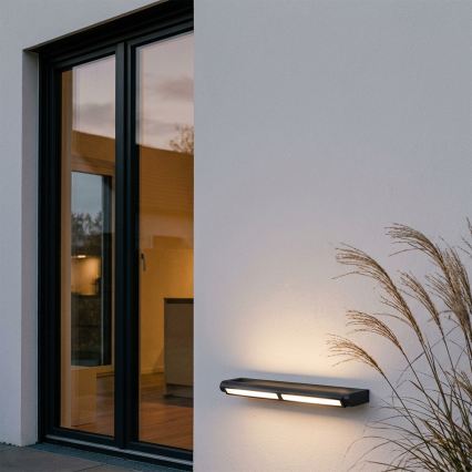 BRILAGI - LED Utomhus vägglampa för fasaden SALERNO LED/24W/230V 66 cm svart IP65