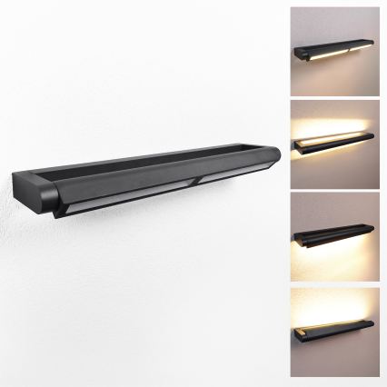 BRILAGI - LED Utomhus vägglampa för fasaden SALERNO LED/24W/230V 66 cm svart IP65