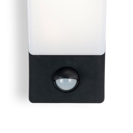BRILAGI - LED utomhusvägglampa med rörelse- och skymningssensor ARCELO LED/12W/230V IP65 svart
