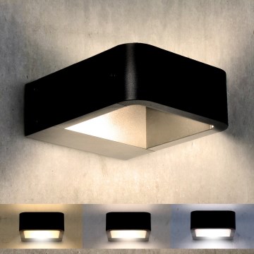 Brilagi - LED Utomhus Vägglampa BARI LED/7W/230V 3000/4000/6000K svart IP54