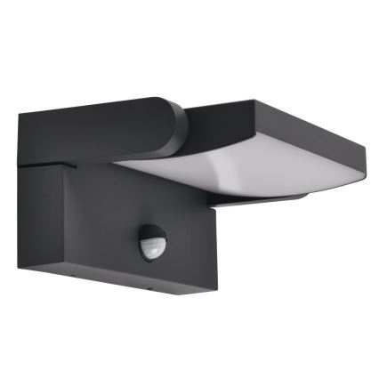 Brilagi - LED Utomhus Vägglampa med Sensor ANKLE LED/18W/230V 3000K IP65 Antracit