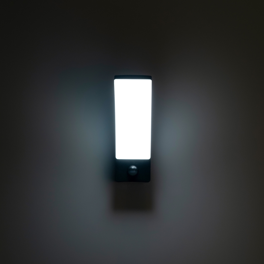 Brilagi - LED Utomhus Vägglampa med Sensor ARCELO LED/9W/230V IP44