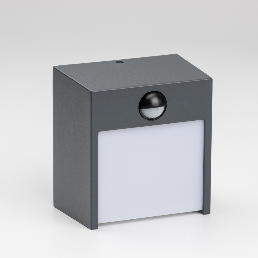 Brilagi - LED Utomhus Vägglampa med Sensor TERNI LED/12W/230V Antracit IP44