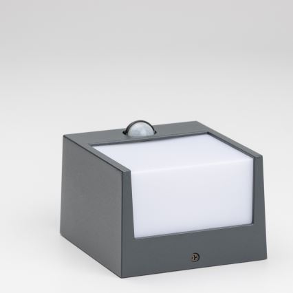 Brilagi - LED Utomhus Vägglampa med Sensor TERNI LED/12W/230V Antracit IP44