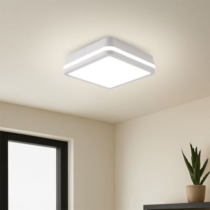 Brilagi - LED-utomhusarmatur BENE LED/24W/230V 26x26 cm vit IP54
