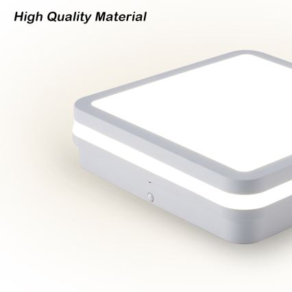 Brilagi - LED-utomhusarmatur BENE LED/24W/230V 26x26 cm vit IP54