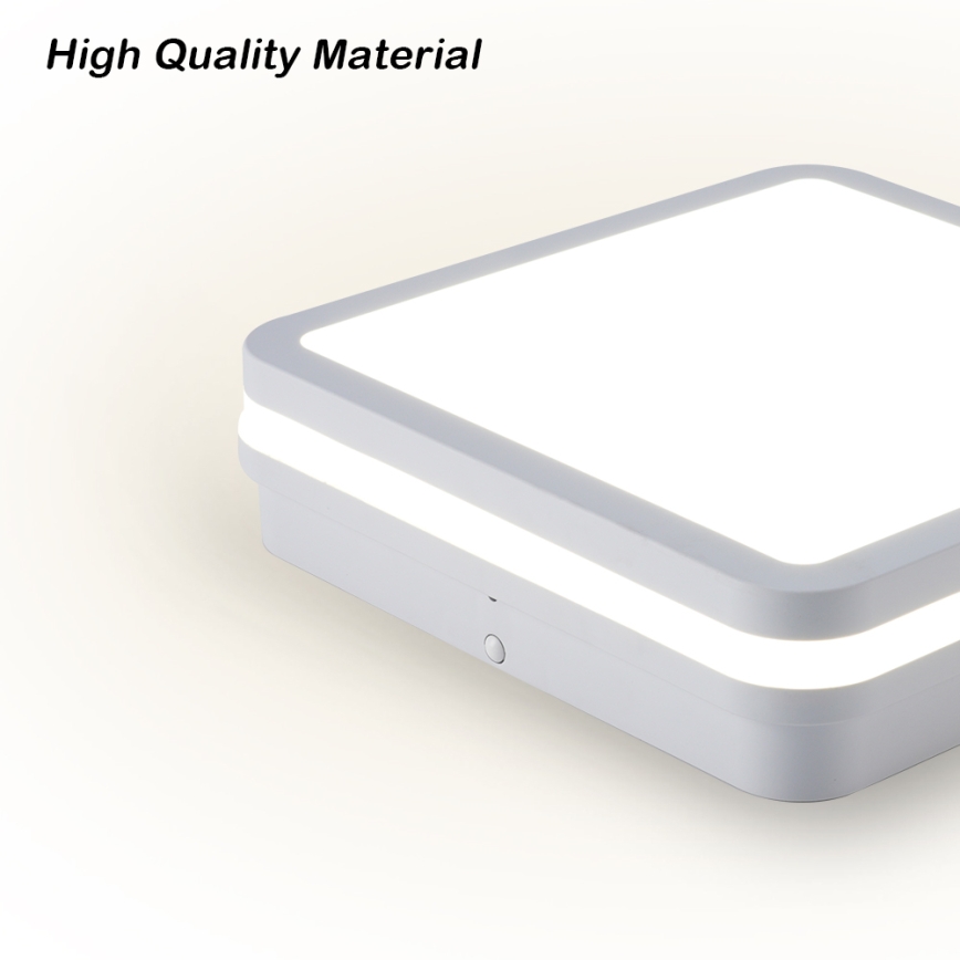 Brilagi - LED-utomhusarmatur BENE LED/24W/230V 26x26 cm vit IP54