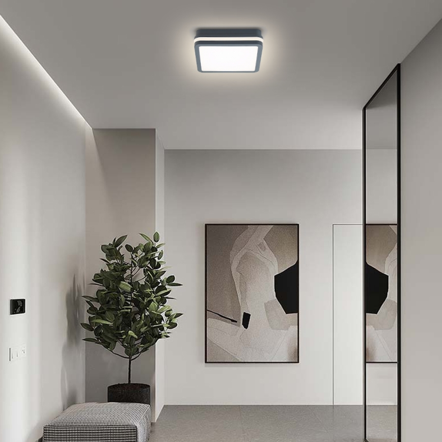 Brilagi - LED utomhuslampa med sensor BENE LED/18W/230V 22x22 cm antracit IP54