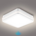 Brilagi - LED utomhusarmatur med sensor BENE LED/18W/230V 22x22 cm vit IP54