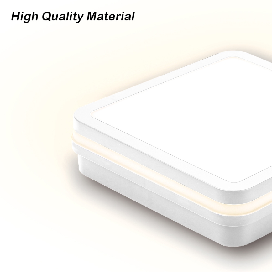 Brilagi - LED utomhusarmatur med sensor BENE LED/18W/230V 22x22 cm vit IP54