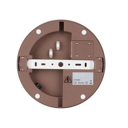 Brilagi - LED utomhuslampa med sensor BENE LED/24W/230V Ø 26 cm brun IP54
