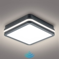 Brilagi - LED Utomhusbelysning med sensor BENE LED/18W/230V 22x22 cm antracit IP54
