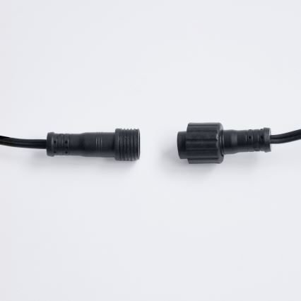 Brilagi - LED utomhus dekorativ ljusslinga GIRLANDA 25xE12/0,6W/230V 20m svart IP44 varmvit + fjärrkontroll