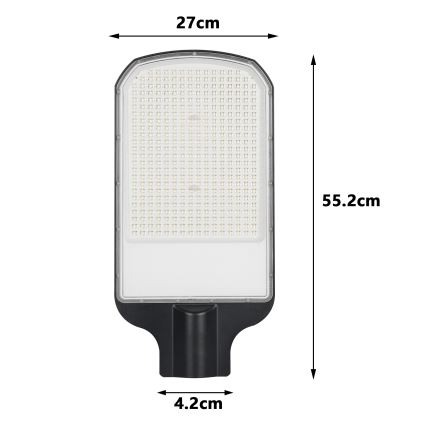 Brilagi - LED utomhusgatlampa URBANLIGHT LED/200W/230V svart IP65
