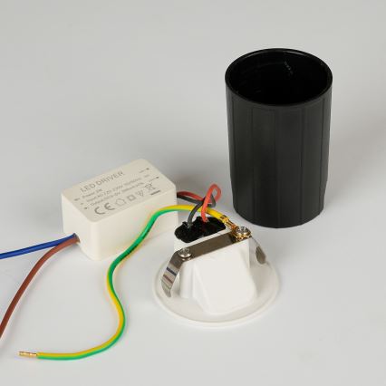 Brilagi - LED-utomhusinfälld armatur STAIRDOT LED/2W/230V vit IP65 rund