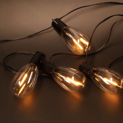BRILAGI - LED utomhusjulgirlang 10xLED/3xAA 3,2m IP44 varmvit