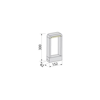 BRILAGI - LED utomhuslampa BARI LED/10W/230V 4000K IP65 30 cm antracit